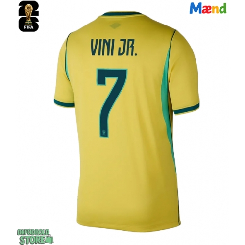 Brasilien Vinicius Junior #7 Replika Hjemmebanetrøje VM 2026 Kortærmet